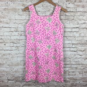 Lilly Pulitzer Pink Butterfly Sleeveless Dress